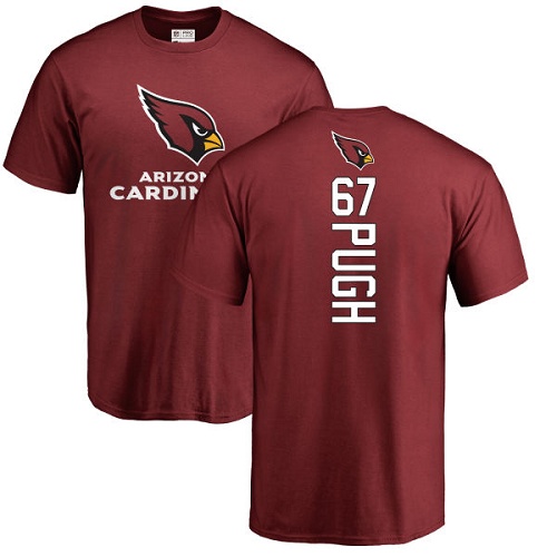 Arizona Cardinals Men Maroon Justin Pugh Backer NFL Football #67 T Shirt->arizona cardinals->NFL Jersey